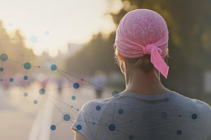 Woman wearing a bandana