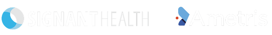 Signant Health and Ametris logos